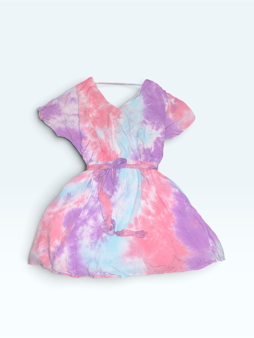 Andree by Unit Cotton Candy Pastel Mini V-neck Dress Size 2X MSRP $55 - Picture 2 of 3